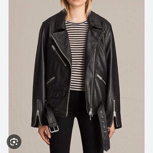 All Saints Oversized Biker Jacket